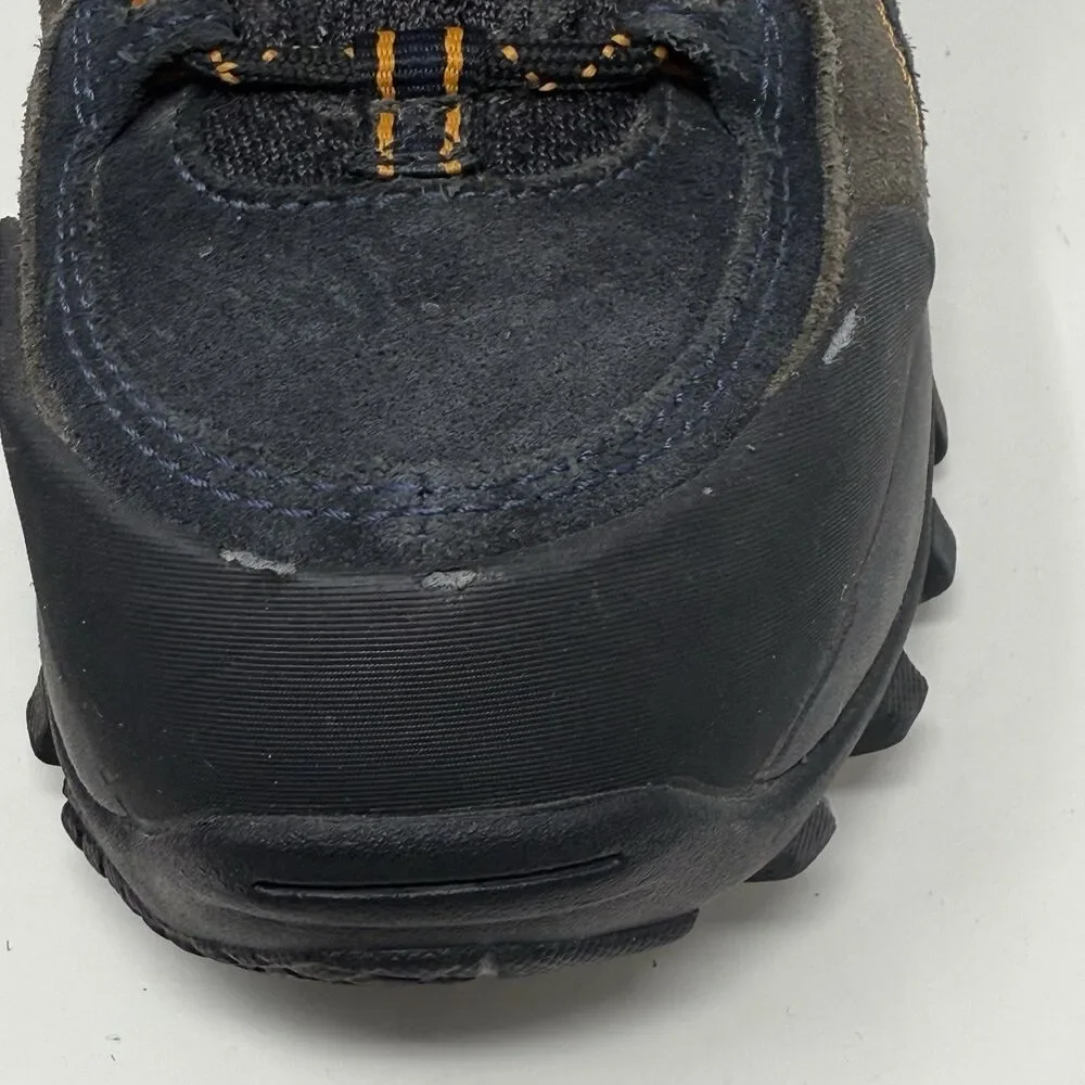 Timberland Pro Mudsill Steel Toe Work Shoes Mens 7.5 Blue Gray Suede Lace Up